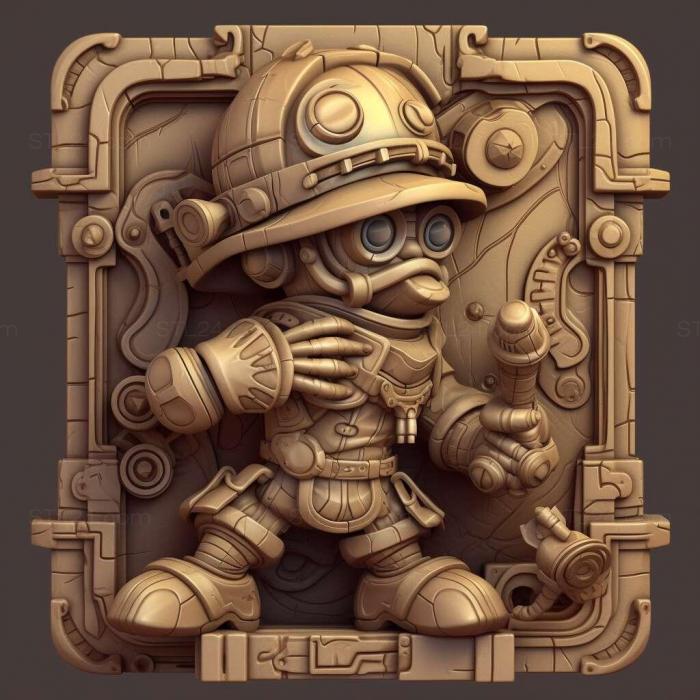 Игры (Игра SteamWorld Heigame 3, GAMES_35547) 3D модель для ЧПУ станка