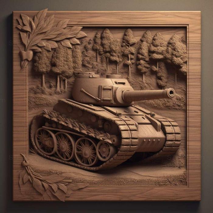 Игры (Генералы World of Tanks 4, GAMES_35772) 3D модель для ЧПУ станка