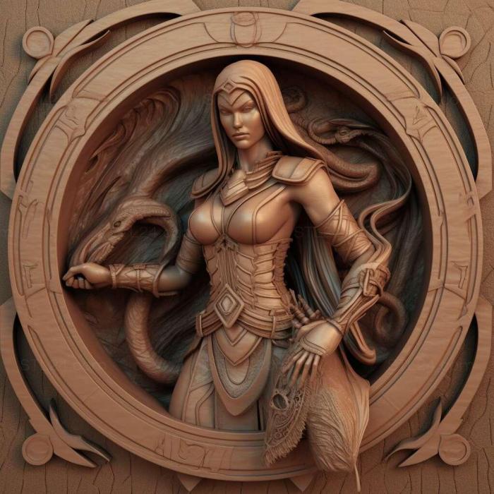 Games (Sonia Blade Mortal Kombat 1, GAMES_35913) 3D models for cnc