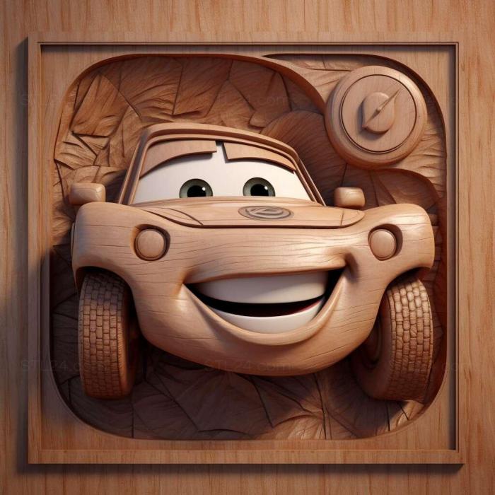 Игры (Автомобили Mater National 3, GAMES_3663) 3D модель для ЧПУ станка