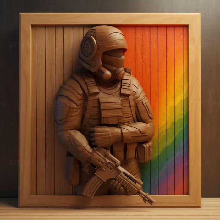 Games (Tom Clancys Rainbow Six 3 2, GAMES_36998) 3D models for cnc