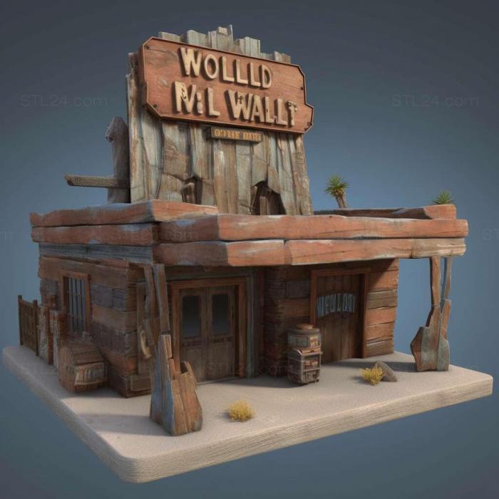 Игры (Fallout Нью-Вегас Блюз Старого Света 1, GAMES_37301) 3D модель для ЧПУ станка