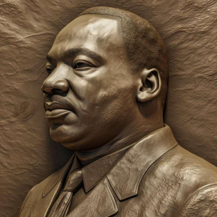 Games (Reverend Dr Martin Luther King Jr Bronze 1, GAMES_37317) 3D models for cnc