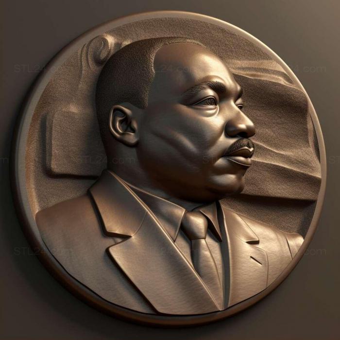 Games (Reverend Dr Martin Luther King Jr Bronze 3, GAMES_37319) 3D models for cnc