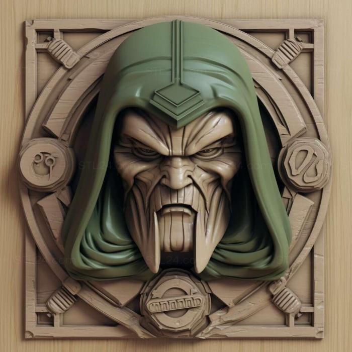 Games (st Doctor Doom marvel 2, GAMES_37486) 3D models for cnc