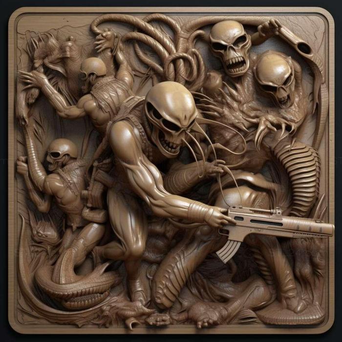 Games (Aliens versus Predator 2 Primal Hunt 3, GAMES_37523) 3D models for cnc