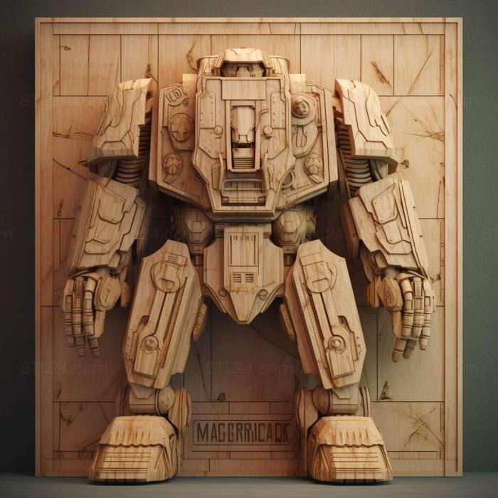 Games (MechWarrior 2 Mercenaries 2, GAMES_37678) 3D models for cnc