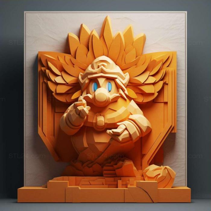 Games (Paper Mario The Origami King 2, GAMES_38174) 3D models for cnc
