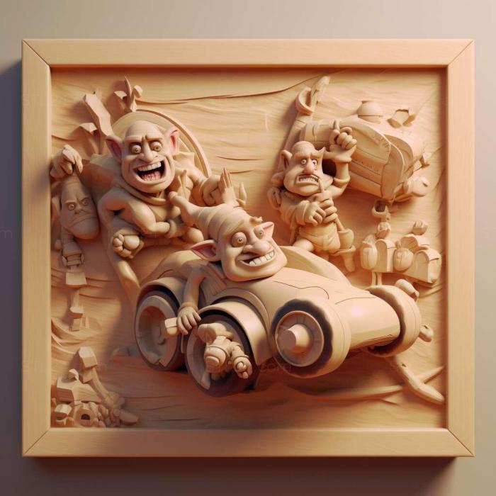 Games (Shrek Smash and Crash Racing 2, GAMES_406) 3D models for cnc