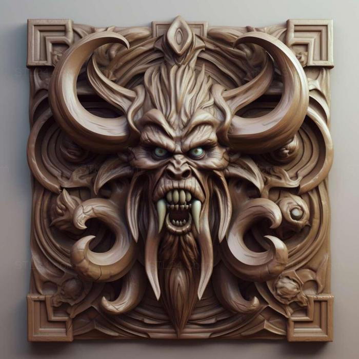Games (Hearthstone Curse of Naxxramas 3, GAMES_4195) 3D models for cnc