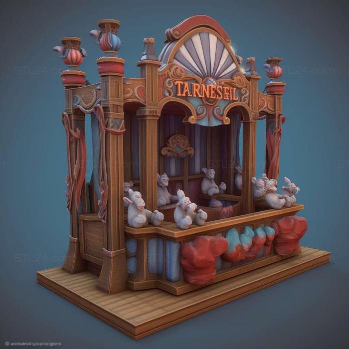 Games (The Sims Carnival BumperBlagame 4, GAMES_4396) 3D models for cnc