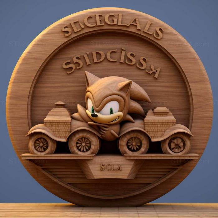 Games (Sonic SEGA All Stars Racing 2, GAMES_5474) 3D models for cnc