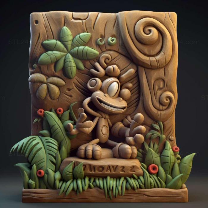 Games (Rayman Jungle Run 1, GAMES_6105) 3D models for cnc