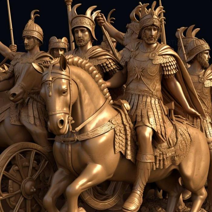Игры (Золото Римской тотальной войны 3, GAMES_6503) 3D модель для ЧПУ станка