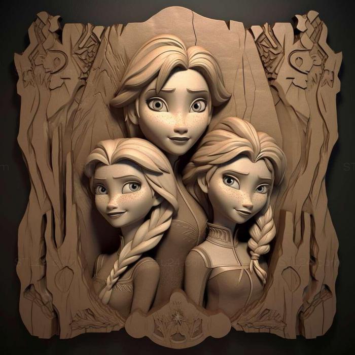 Games (Disney Frozen Olafs Quegame 2, GAMES_6714) 3D models for cnc