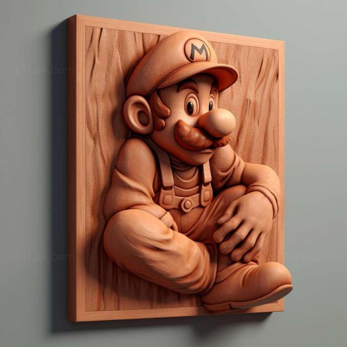 Games (st Mario fromSuper Mario 3, GAMES_7923) 3D models for cnc