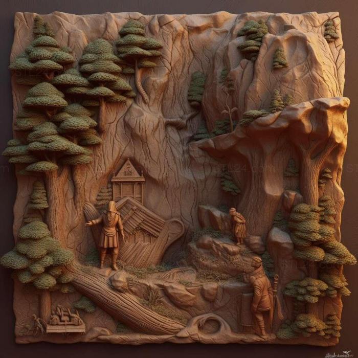 Games (Kings Quest Chapter 3 Once Upon a Climb 4, GAMES_824) 3D models for cnc