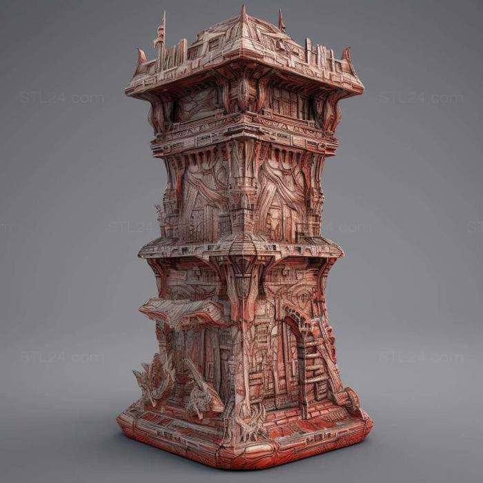 Games (Drawn The Painted Tower 2, GAMES_9066) 3D models for cnc