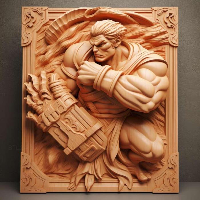 Games (Street Fighter II Special Champion Edition 3, GAMES_9359) 3D models for cnc