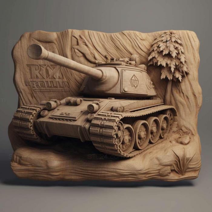 Игры (World of Tanks Блиц 2, GAMES_9734) 3D модель для ЧПУ станка