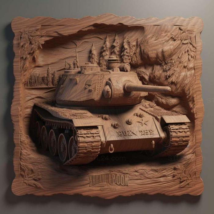 Игры (World of Tanks Блиц 3, GAMES_9735) 3D модель для ЧПУ станка