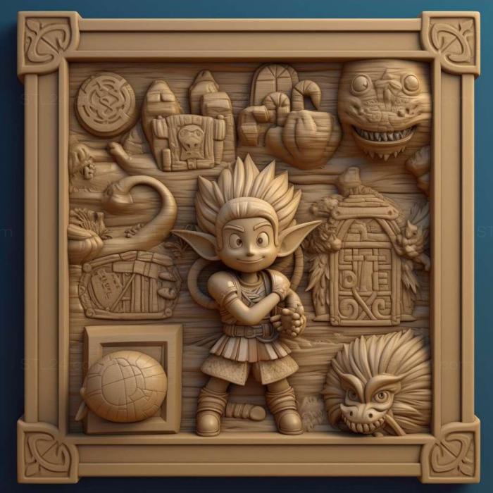 Games (Dragon Quest Builders 2, GAMES_9886) 3D models for cnc