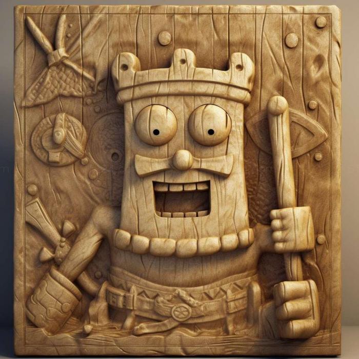 Games (SpongeBob SquarePants Planktons Robotic Revenge 1, GAMES_9929) 3D models for cnc