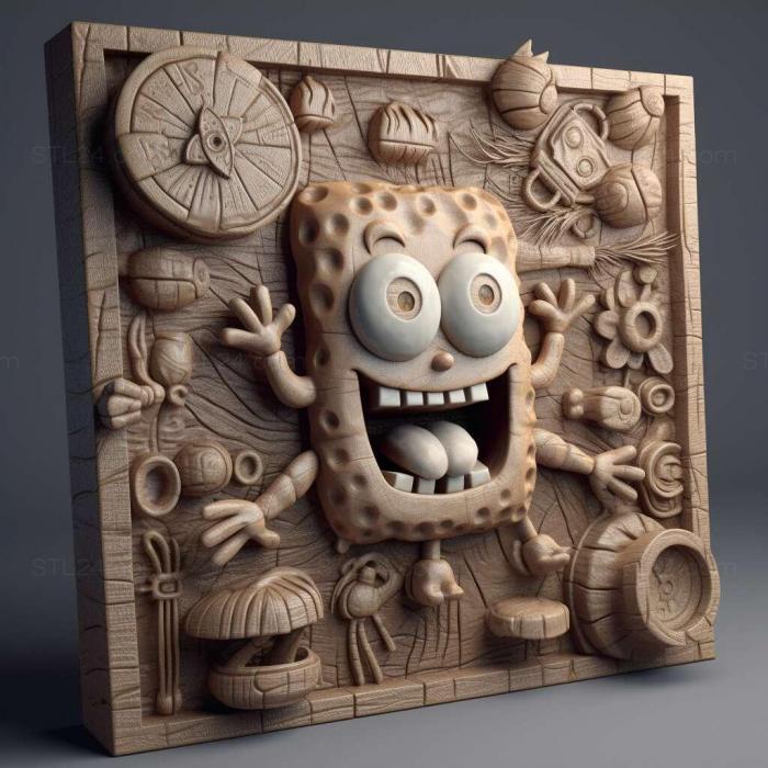 Games (SpongeBob SquarePants Planktons Robotic Revenge 2, GAMES_9930) 3D models for cnc
