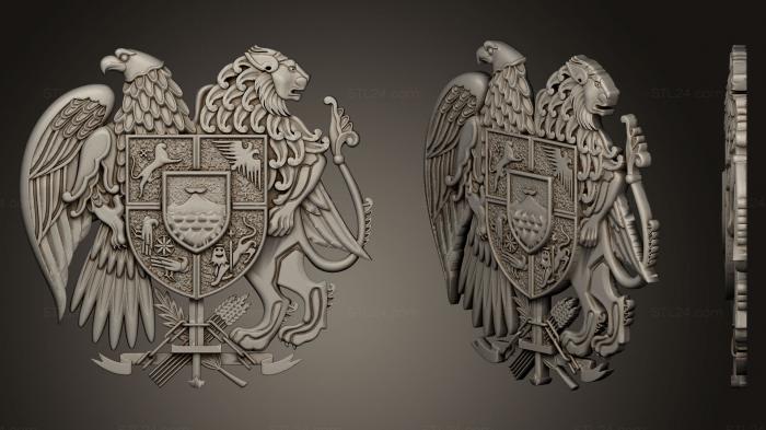 Emblems (Coat Of Arms Of Armenia, GR_0375) 3D models for cnc