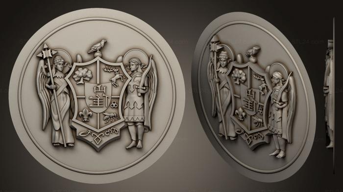 Coat of arms (Otpechatok Pechati MJ, GR_0381) 3D models for cnc