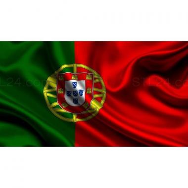 Гербы (Флаг Португалии, GR_0431) 3D модель для ЧПУ станка