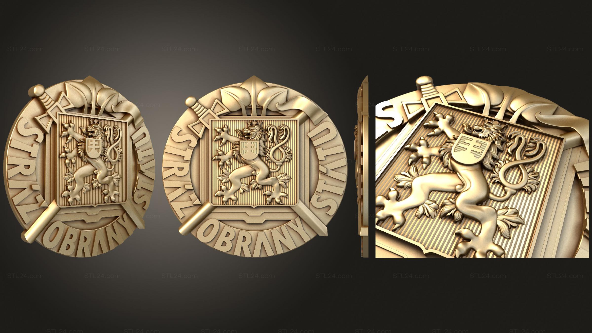 STL file Atlanta Coat of Arms・Model to download and 3D print・Cults