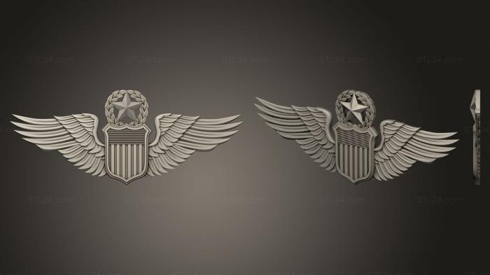 Emblems (Command Pilot Wings, GR_0449) 3D models for cnc