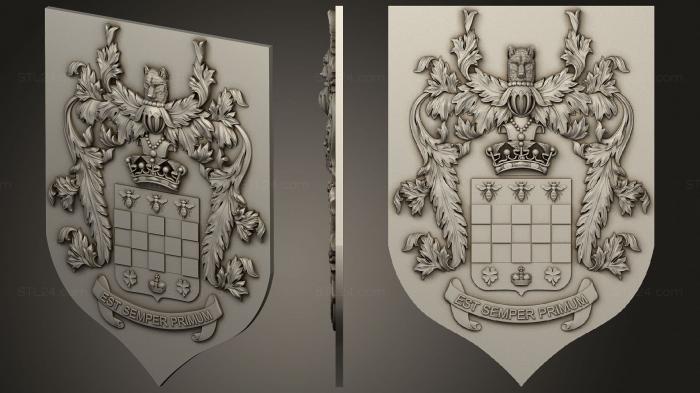 Coat of arms (Emblem, GR_0465) 3D models for cnc