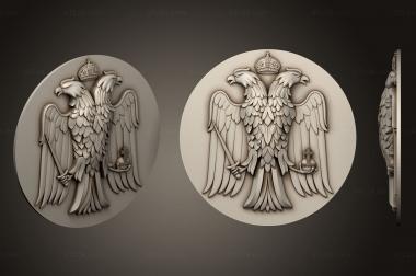 Emblems (Coat of arms with eagle, GR_0467) 3D models for cnc