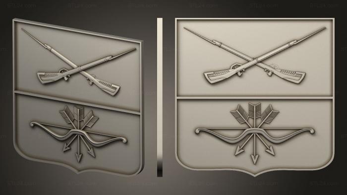 Emblems (Coat of arms of Zaporizhia version1, GR_0493) 3D models for cnc