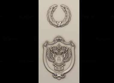 Emblems (Coats of arms on the ceiling, GR_0500) 3D models for cnc