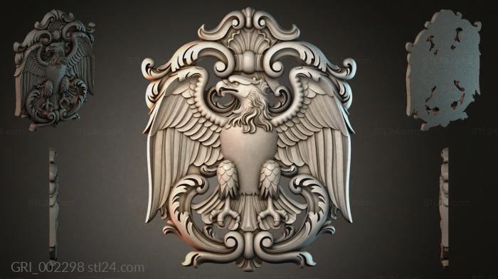 Гербы фентези (GRI_002298) 3D модель для ЧПУ станка