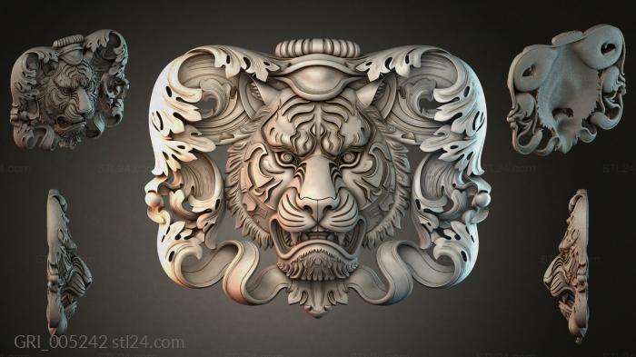 Гербы фентези (GRI_005242) 3D модель для ЧПУ станка
