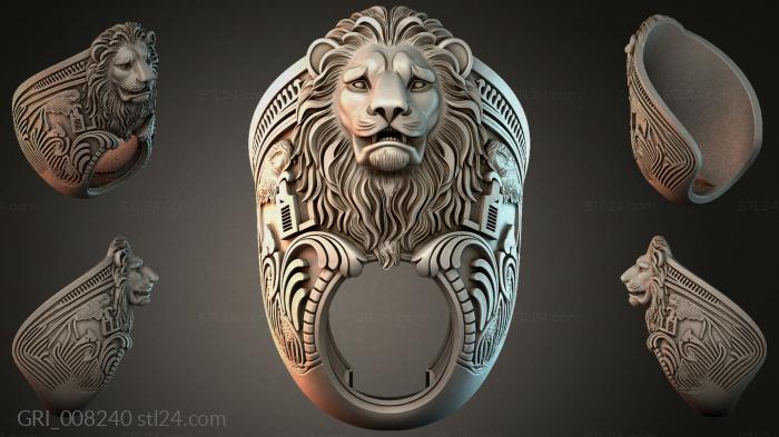 Гербы фентези (GRI_008240) 3D модель для ЧПУ станка