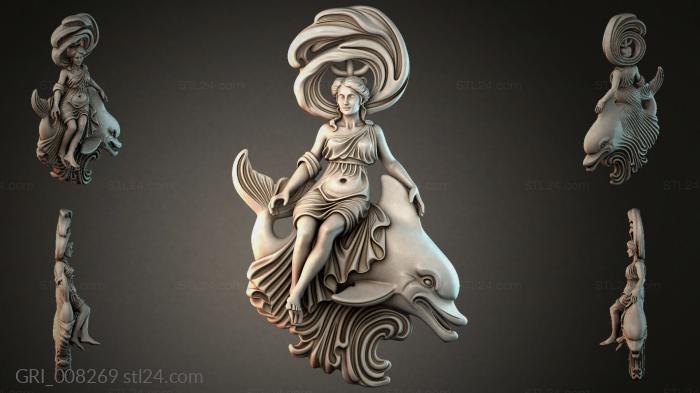 Гербы фентези (GRI_008269) 3D модель для ЧПУ станка