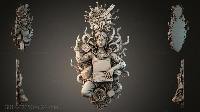 Гербы фентези (GRI_008393) 3D модель для ЧПУ станка