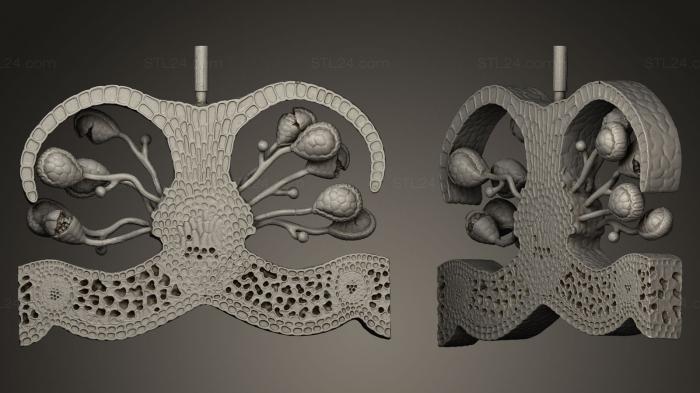 Горельефы и барельефы фэнтези (Сечин дель синанджио де ун хелечо, GRLFF_0015) 3D модель для ЧПУ станка