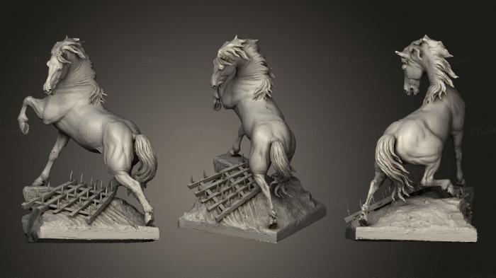 Горельефы и барельефы фэнтези (Музей лошади и бороны в дорсее, GRLFF_0158) 3D модель для ЧПУ станка