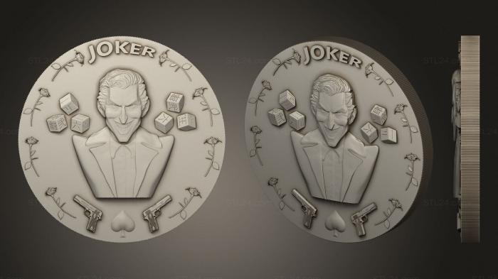 High reliefs and bas-reliefs of fantasy (Joker Currency, GRLFF_0170) 3D models for cnc