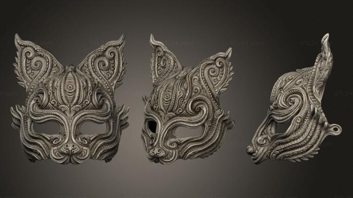 High reliefs and bas-reliefs of fantasy (Kitsune1, GRLFF_0174) 3D models for cnc