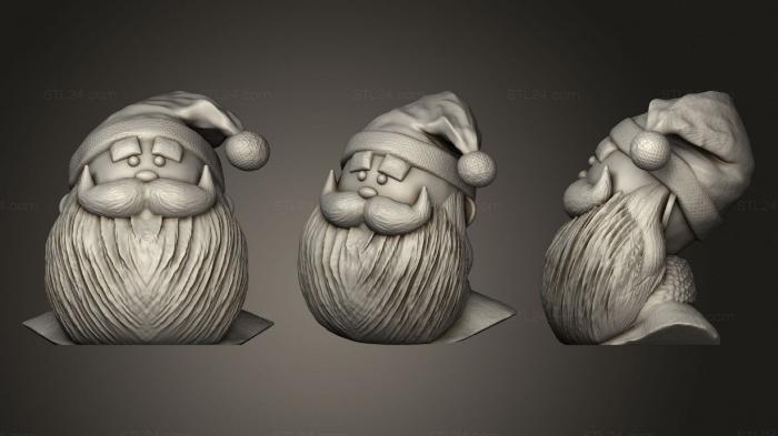 High reliefs and bas-reliefs of fantasy (Santa Claus 5, GRLFF_0209) 3D models for cnc