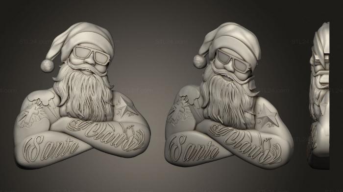 High reliefs and bas-reliefs of fantasy (Santa Claus 32, GRLFF_0210) 3D models for cnc