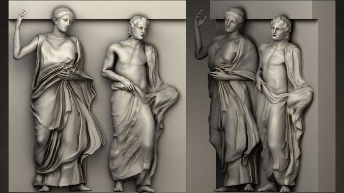 High reliefs and bas-reliefs, historical and religious (Metope South 13 Restored Parthenon, GRLFH_0086) 3D models for cnc