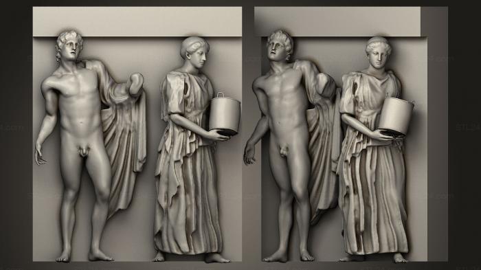 High reliefs and bas-reliefs, historical and religious (Metope South 17 Restored Parthenon, GRLFH_0088) 3D models for cnc